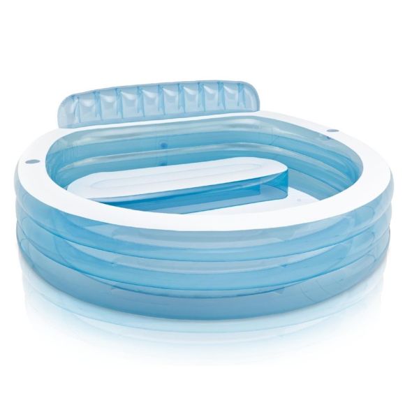 Intex Piscină gonflabilă Swim Center Family Lounge cu scaun 229 x 218 x 79 cm