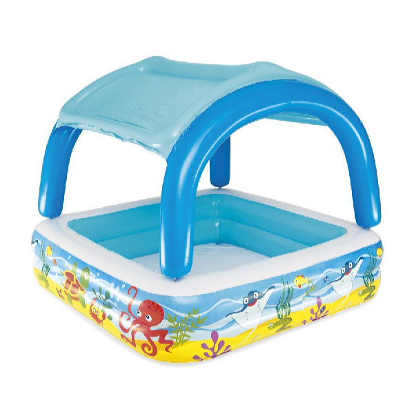 Bestway Piscină pentru copii cu acoperiș detașabil 140 x 140 x 114 cm