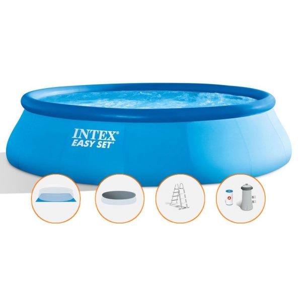 Intex Piscină gonflabilă EASY SET 4,57 x 1,22 m cu accesorii