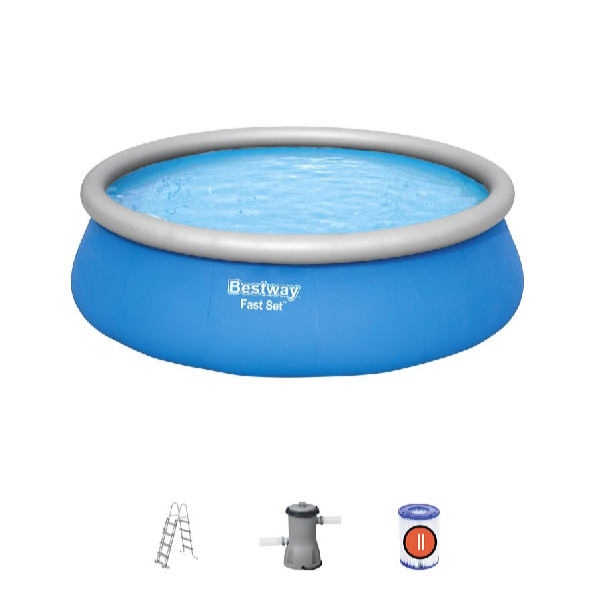 Bestway Piscină gonflabilă FAST SET 4,57 x 1,22 m set