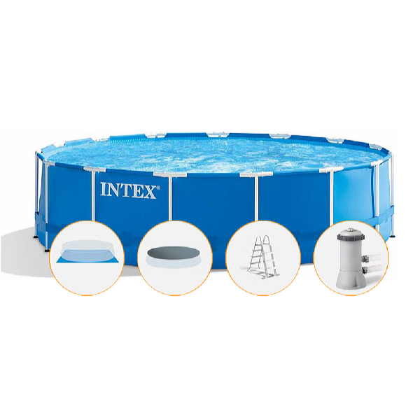 Intex Piscină Metal Frame 4,57 x 1,22 m cu accesorii