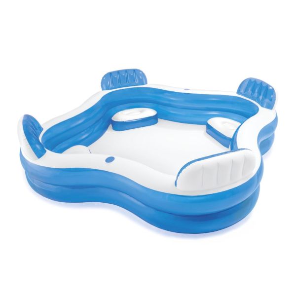 Intex Piscină gonflabilă cu scaune și spătare 229 x 229 x 66 cm