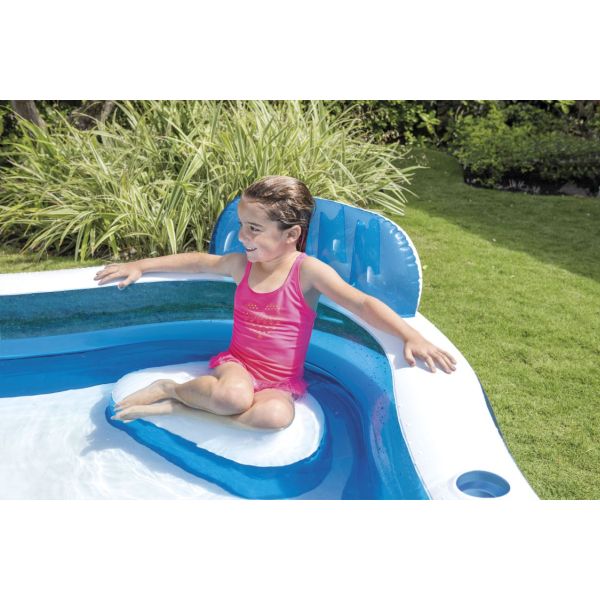 Intex Piscină gonflabilă cu scaune și spătare 229 x 229 x 66 cm
