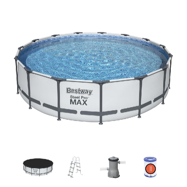 Bestway Piscină Steel Pro Max 4,57 x 1,07 m cu accesorii