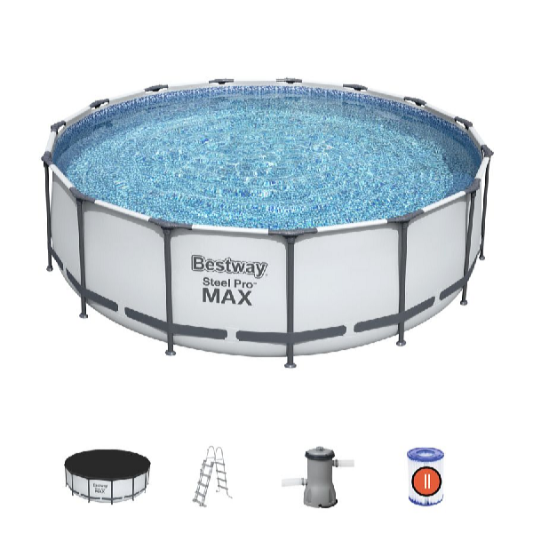 Bestway Piscină Steel Pro Max 4,57 x 1,22 m cu accesorii