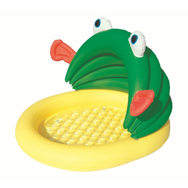 Bestway Piscină pentru copii broască cu copertină 107 x 104 x 71 cm