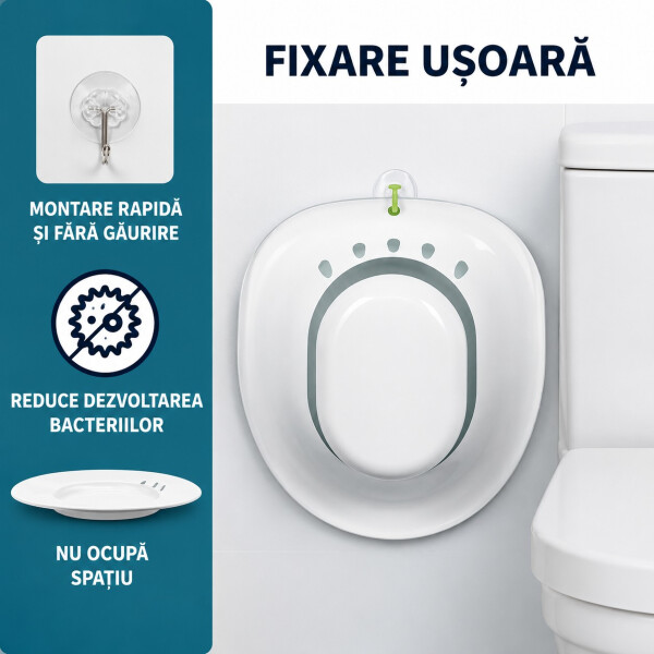 HomeLife Bideu portabil cu pompă manuală