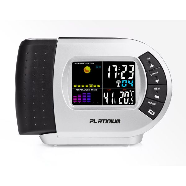 Platinium Ceas deșteptător cu stație meteo și proiector RS5012LBTC