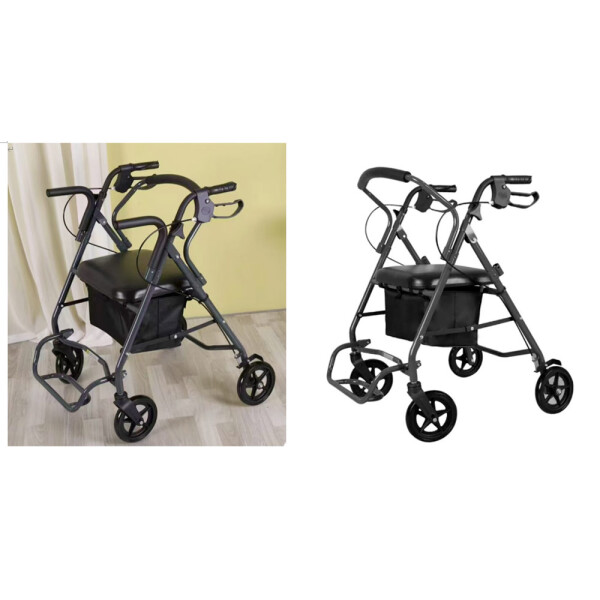 HomeLife Cadru de mers cu rotile Comfort 2in1