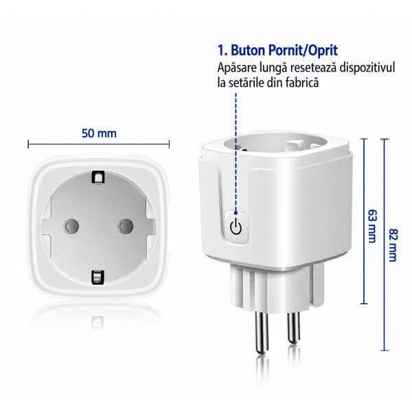 Platinium Priză inteligentă WiFi Smart Control EU16