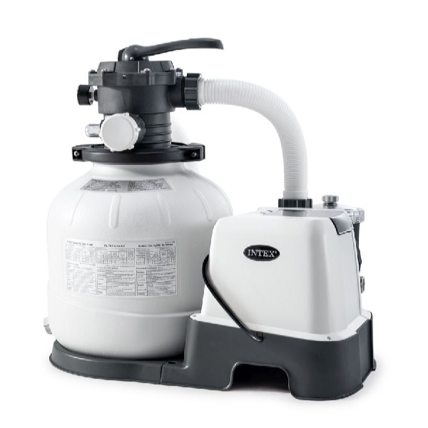 Intex Filtru de nisip KRYSTAL CLEAR cu dispozitiv de descompunere a sării 6000 l/oră QX2100
