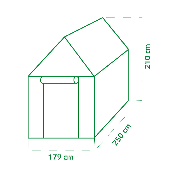 Garden King Seră de grădină din folie House 210 x 179 x 250 cm PM-1162