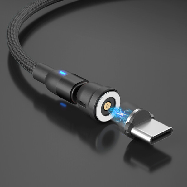 Platinium Cablu de încărcare magnetic 540° 3în1 1m