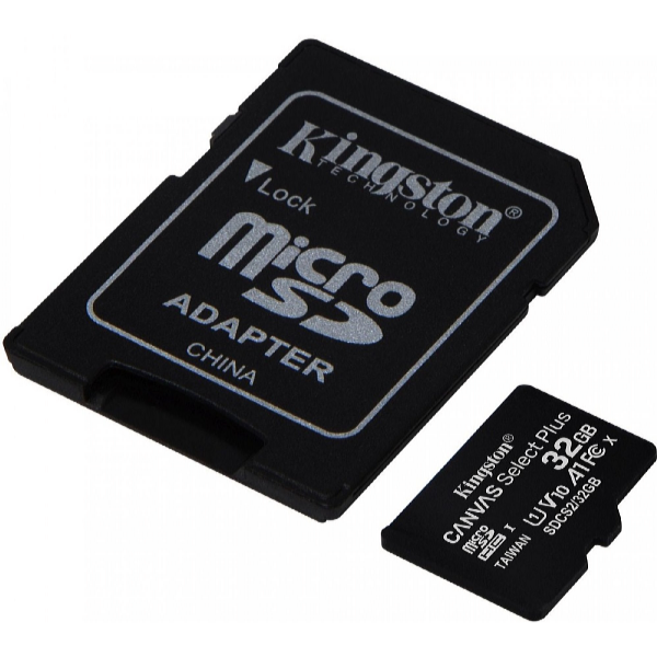Kingston Card de memorie microSDHC 32GB UHS-I U1 SDCS/32GB Canvas Select Plus