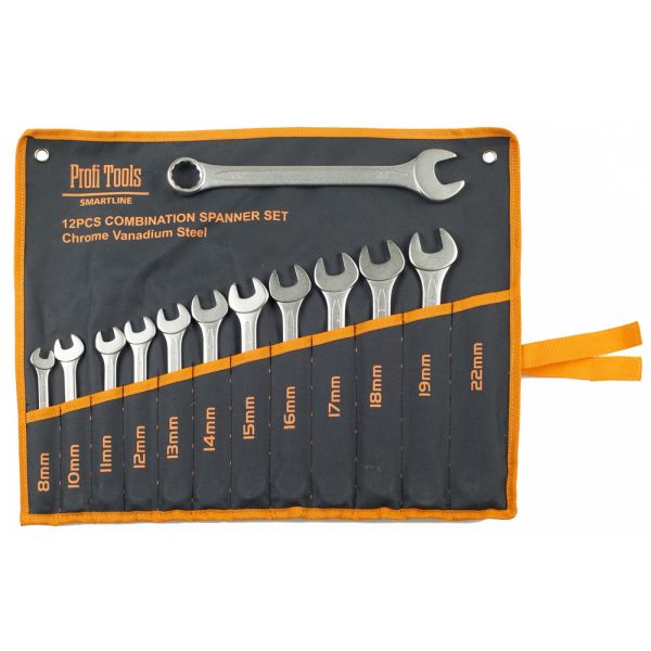 Profi Tools Chei combinate set 12 buc