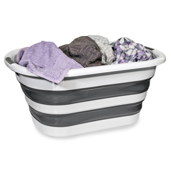 HomeLife Coș pliabil din silicon 40l