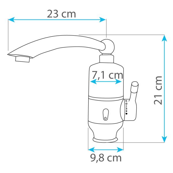 HomeLife Robinet electric cu încălzitor de apă Termo Quick HY30-05