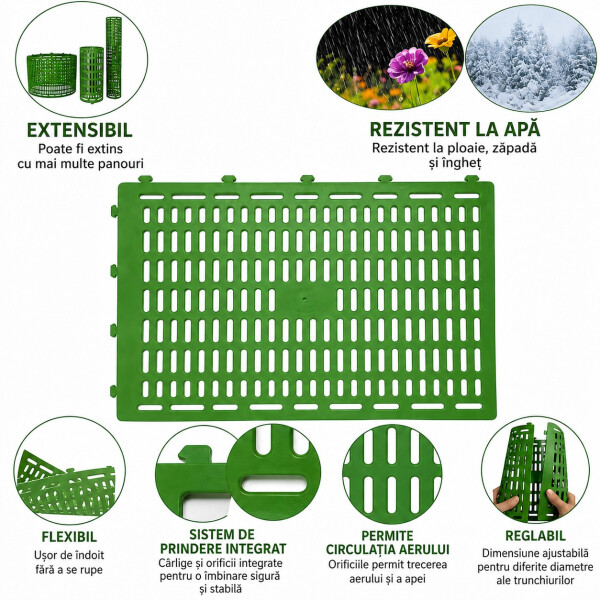 Garden King Protecții pentru trunchiul pomilor - set 3 buc.