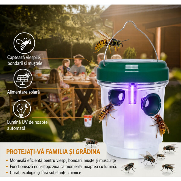 Garden King Capcană solară pentru insecte LumiNox SD-SL2028