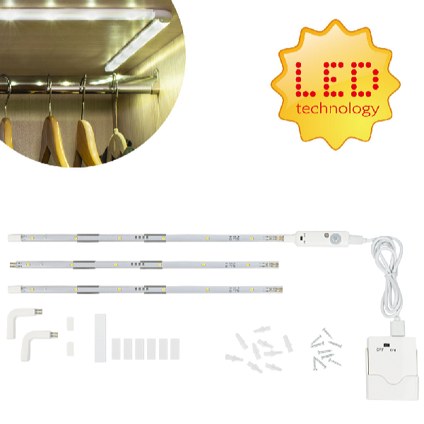 Platinium Șină LED fără fir cu senzor de mișcare 90 cm MY-84053