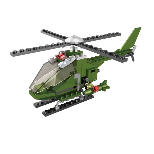 Kids World Set de construcție LOGIS Elicopter 85 piese