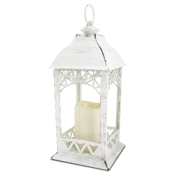 HomeLife Felinar decorativ LED, alb ZK6119