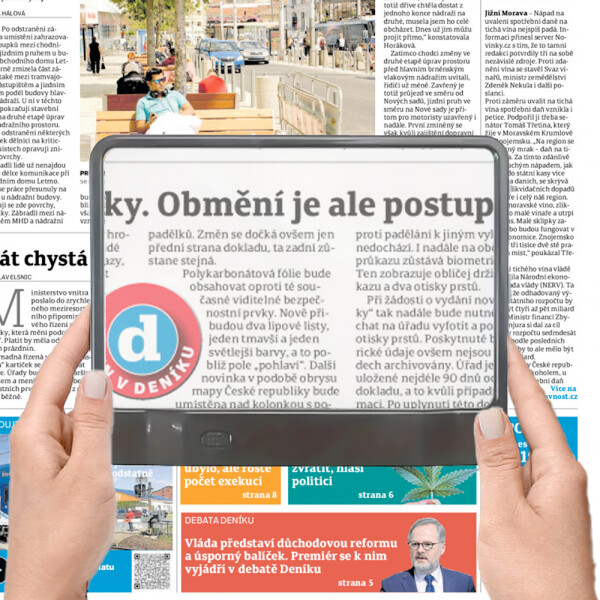 HomeLife Lupă pentru citit cu iluminare LED PAGE BRIGHT