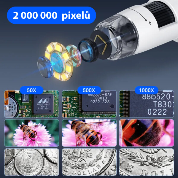 Platinium Microscop digital cu ecran LCD ELON, INSKAM-306