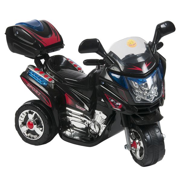 Kids World Motocicletă electrică pentru copii Rallye neagră