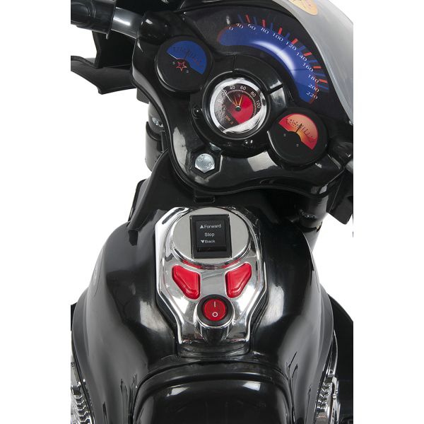 Kids World Motocicletă electrică pentru copii Rallye neagră