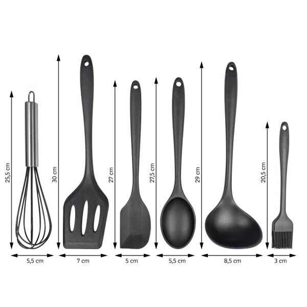 De Gusto Set ustensile de bucătărie SEI, 6 piese