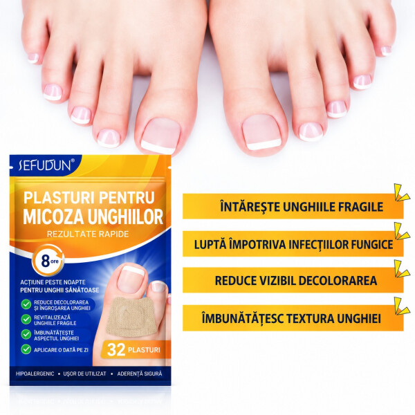 Wellife Plasturi pentru micoza unghiilor, 32 buc.