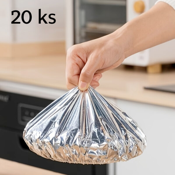 De Gusto Huse elastice de unică folosință pentru alimente ELASTIC ALU, 20 buc.