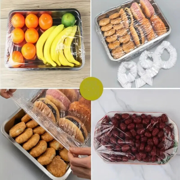De Gusto Folie elastică de unică folosință pentru acoperirea alimentelor, mărime XL, 80 buc