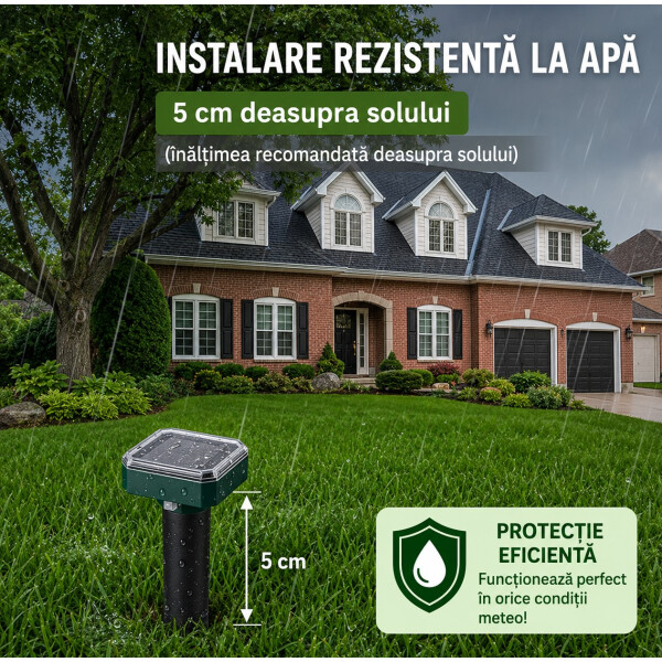 Garden King Aparat solar anti cârtițe Quadro SD-SL080A - set 2 buc.