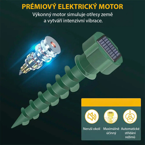 Garden King Aparat solar anti cârtițe și șerpi 3EFFECT SD-SL500 - set 2 buc.