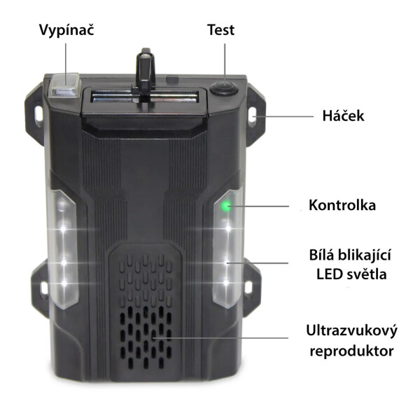 HomeLife Aparat auto pentru alungarea rozătoarelor și jderilor 3 în 1