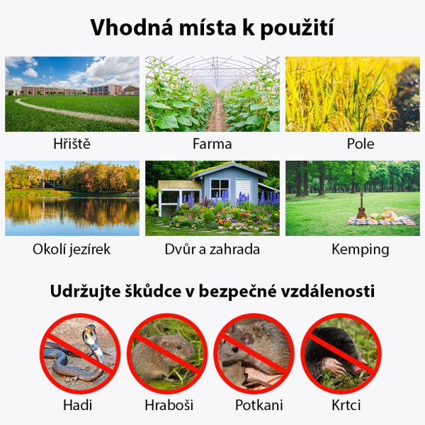Garden King Aparat anti cârtițe și rozătoare cu baterii SPIKE SD-SL194