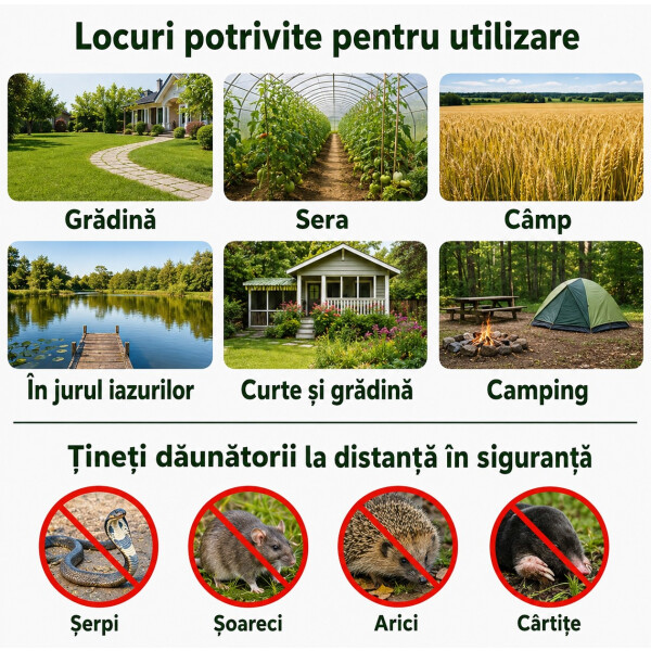 Garden King Aparat anti cârtițe și rozătoare cu baterii SPIKE SD-SL194