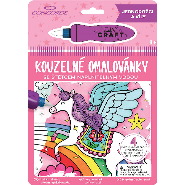 Concorde Carte de colorat magică - unicorni și zâne