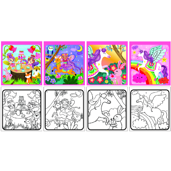 Concorde Carte de colorat magică - unicorni și zâne