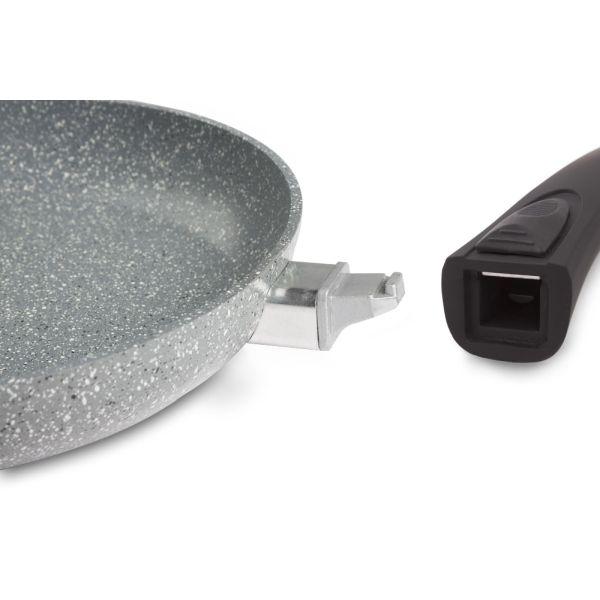 De Gusto Tigaie 24 cm cu mâner detașabil STONITE