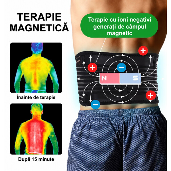 Wellife Centură de masaj cu autoîncălzire TOURMALINE