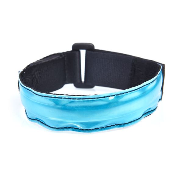 HomeLife Bandă LED reflectorizantă 35 cm - albastră