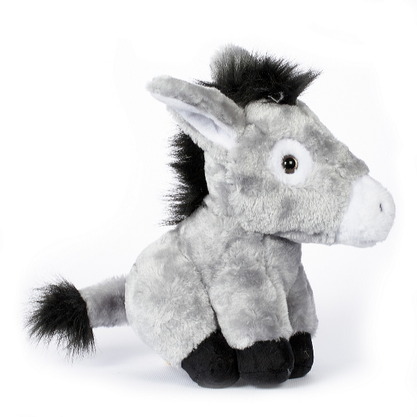 Kids World Măgăruș de pluș șezând 28 cm