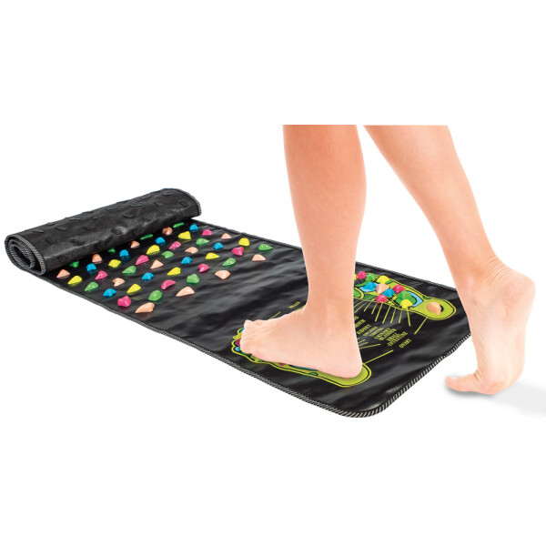 Wellife Covoraș de masaj pentru presopunctură cu pietricele, 175 × 35 cm