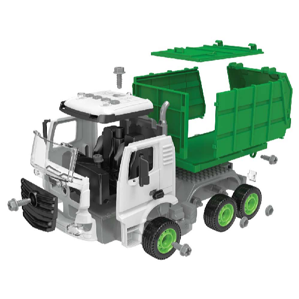 Kids World Set de construcție LOGIS AUTO camion de gunoi