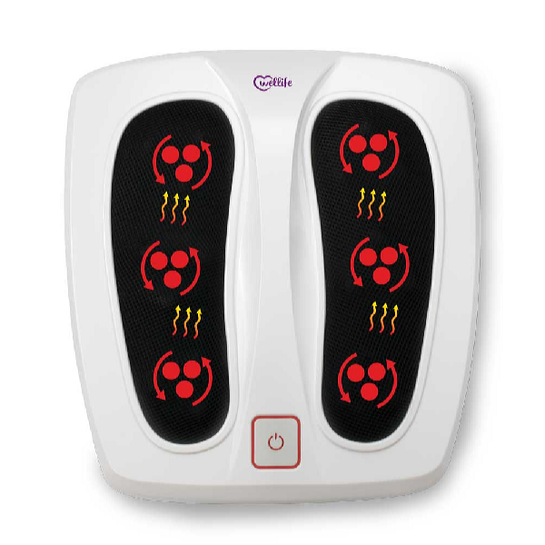 Wellife Aparat de masaj pentru picioare cu încălzire infraroșu SHIATSU MD-00091