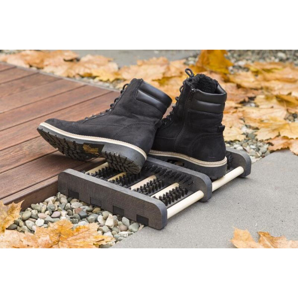 STREND PRO Perie preș curățare pantofi lemn, GECO 36 x 26,5 x 5,5 cm,