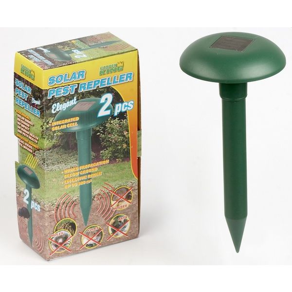 Garden King Aparat solar anti cârtiță Elegant 2 buc AGTZ-06